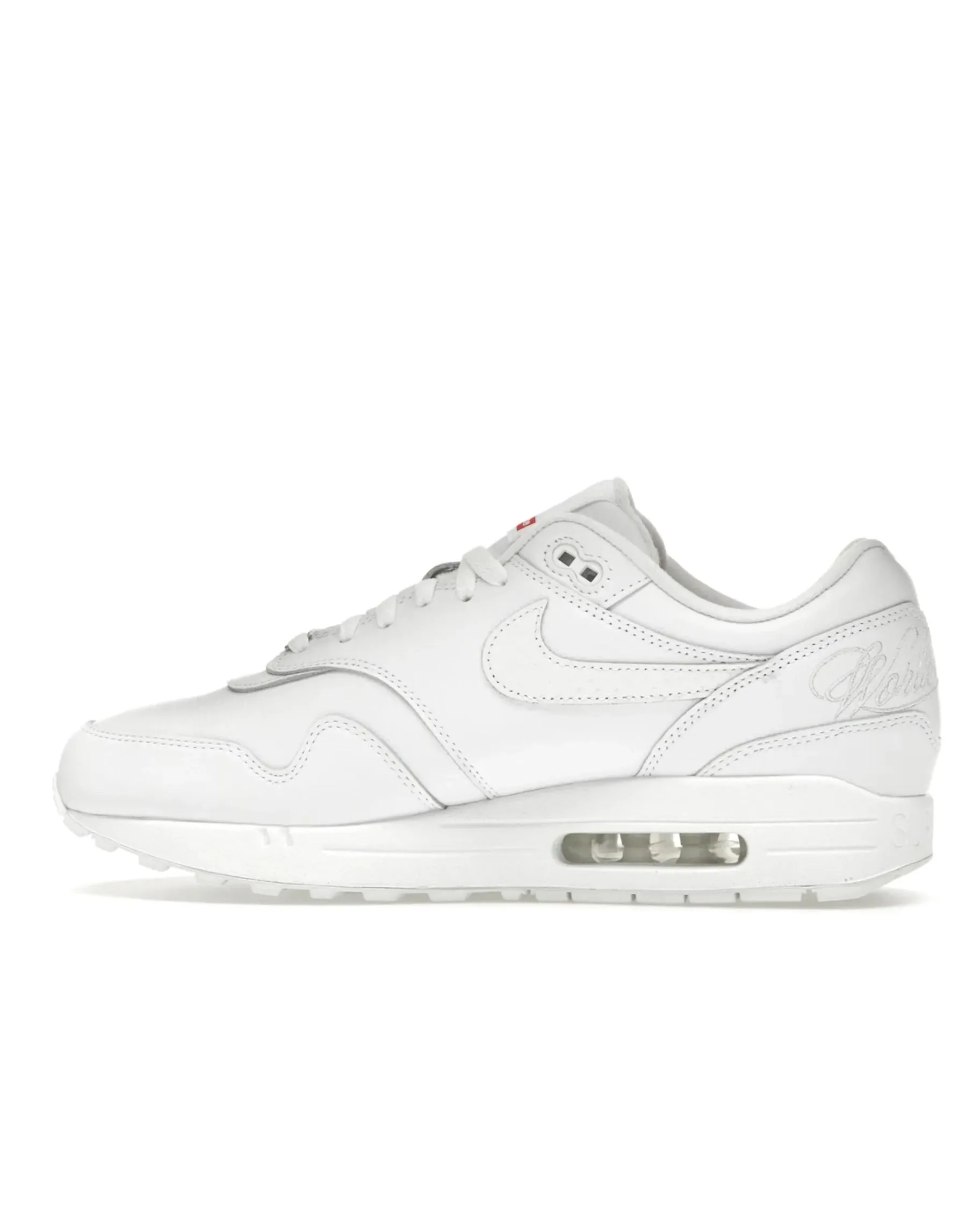Comfort support zone section Nike Air Max 1 '87 SP Supreme Triple White