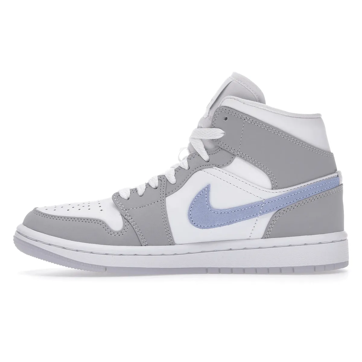 Comfort Zone Air Jordan 1 Mid Wolf Grey Aluminum