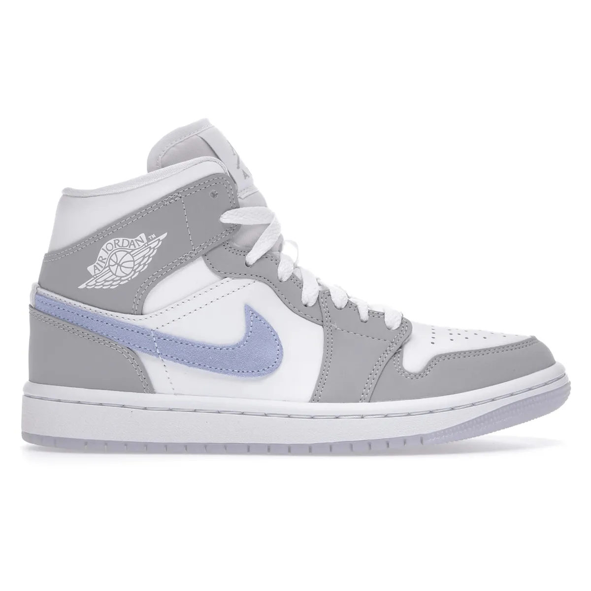 Comfort Zone Air Jordan 1 Mid Wolf Grey Aluminum