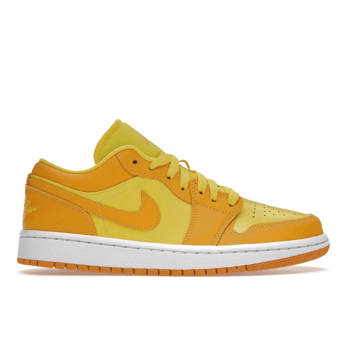 Air Jordan 1 Low Yellow Strike Control Driven Build lightweight fabric