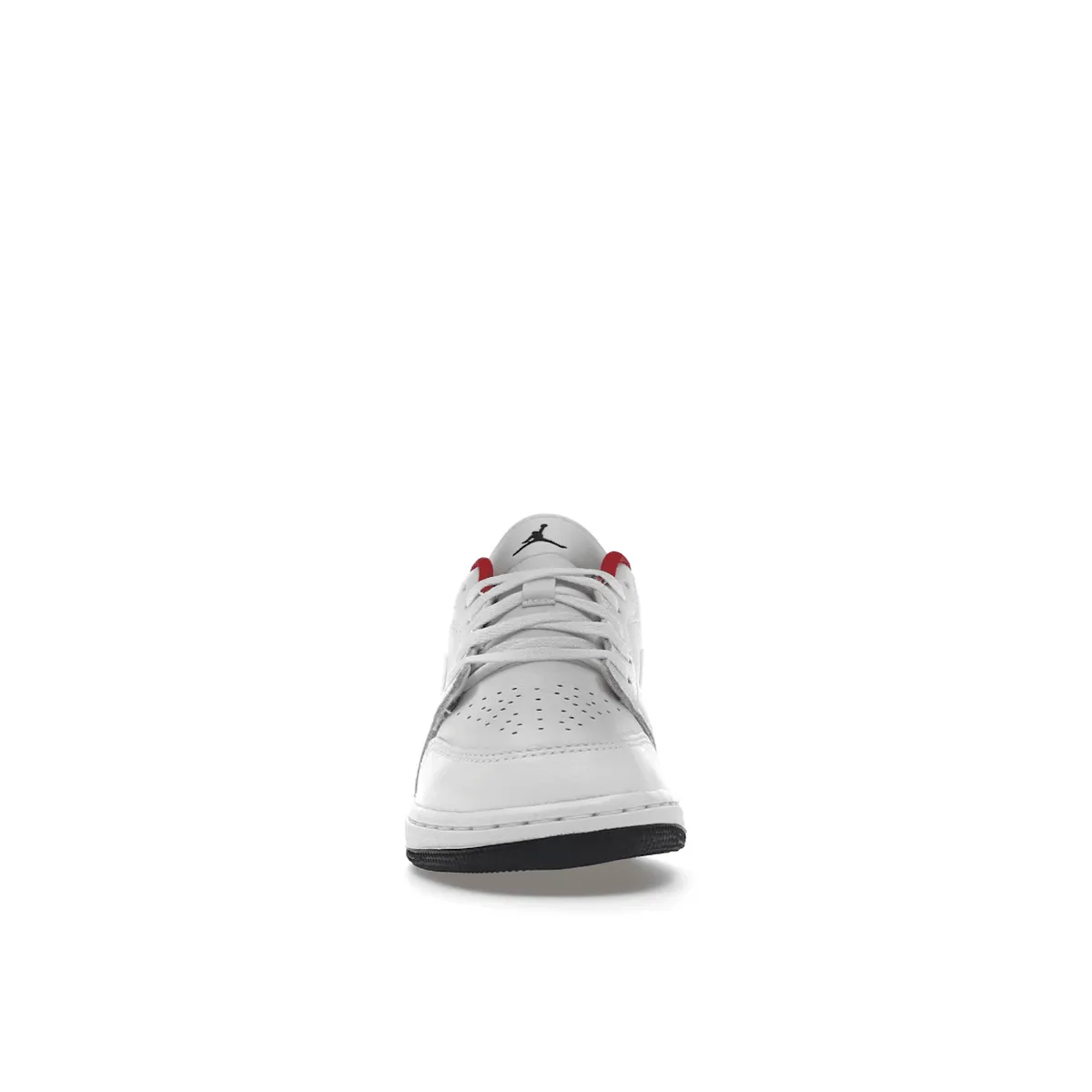 Comfortable Elastic Air Jordan 1 Low White Gym Red Black