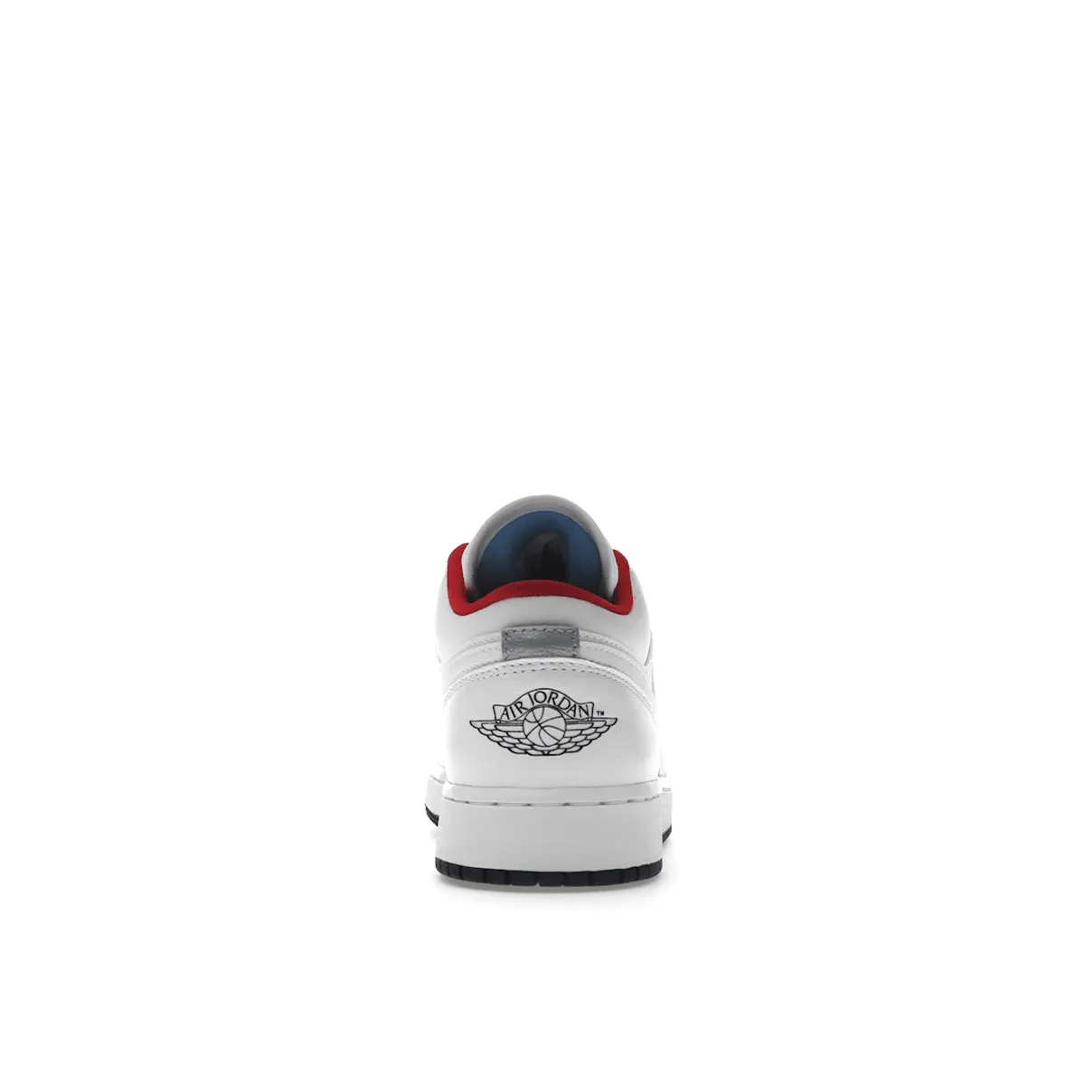 Comfortable Elastic Air Jordan 1 Low White Gym Red Black