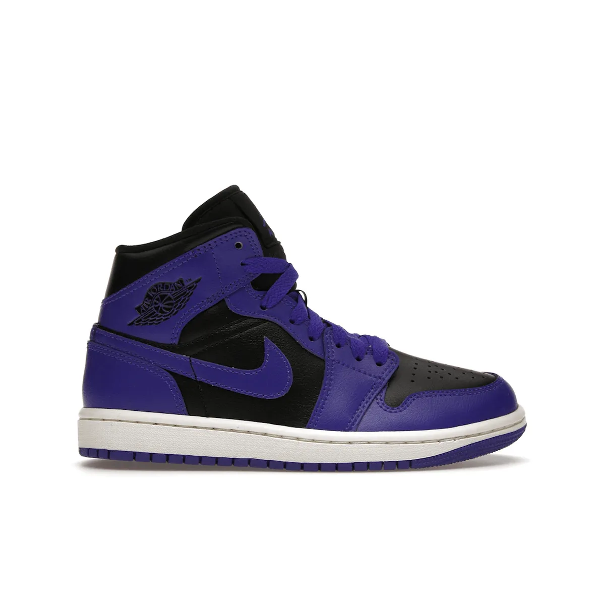Versatile Footwear Light cushion Air Jordan 1 Mid Purple Black