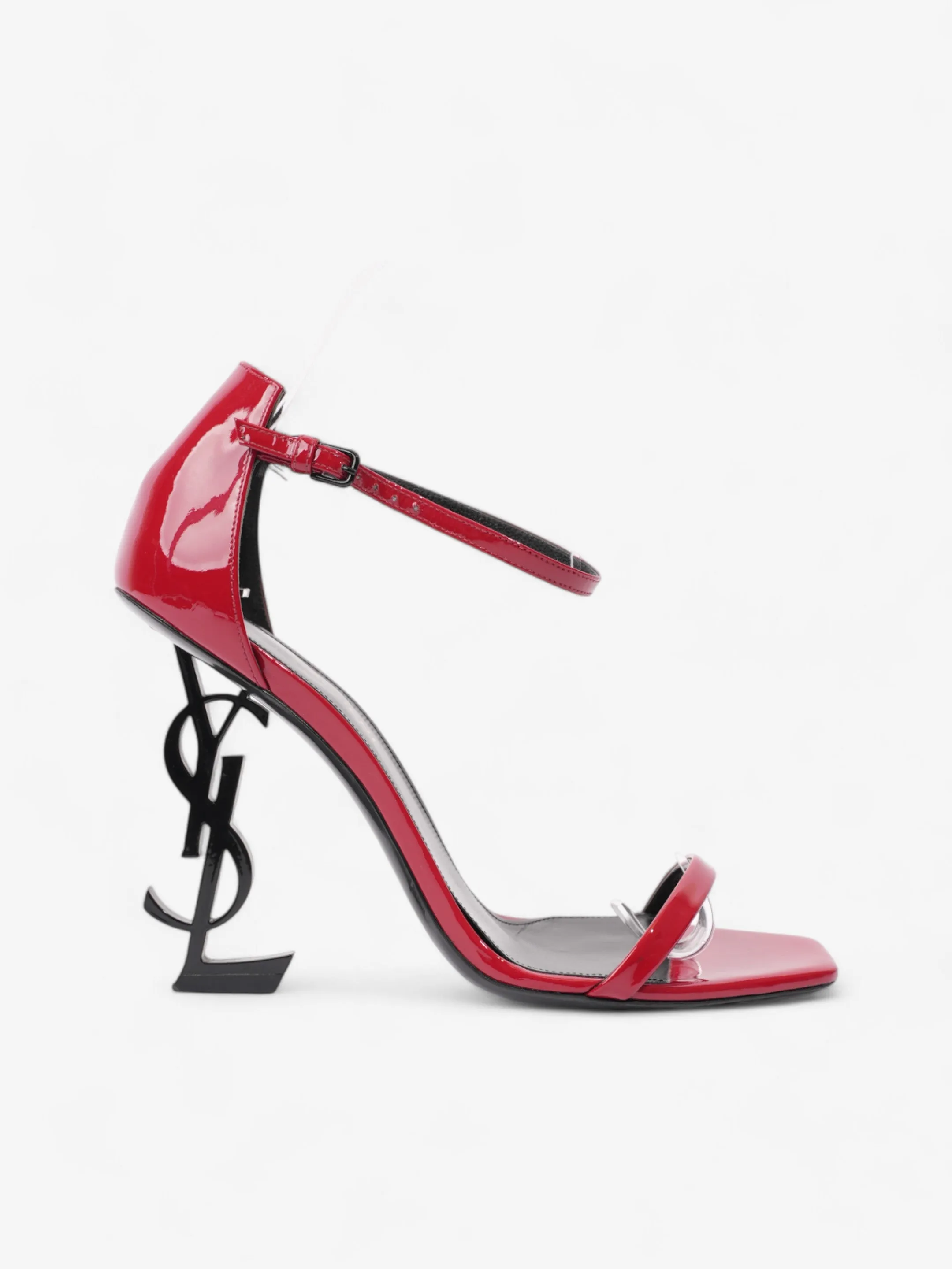 Comfortable Saint Laurent Opyum Heels 110mm Red / Black Leather EU 37.5 UK 4.5