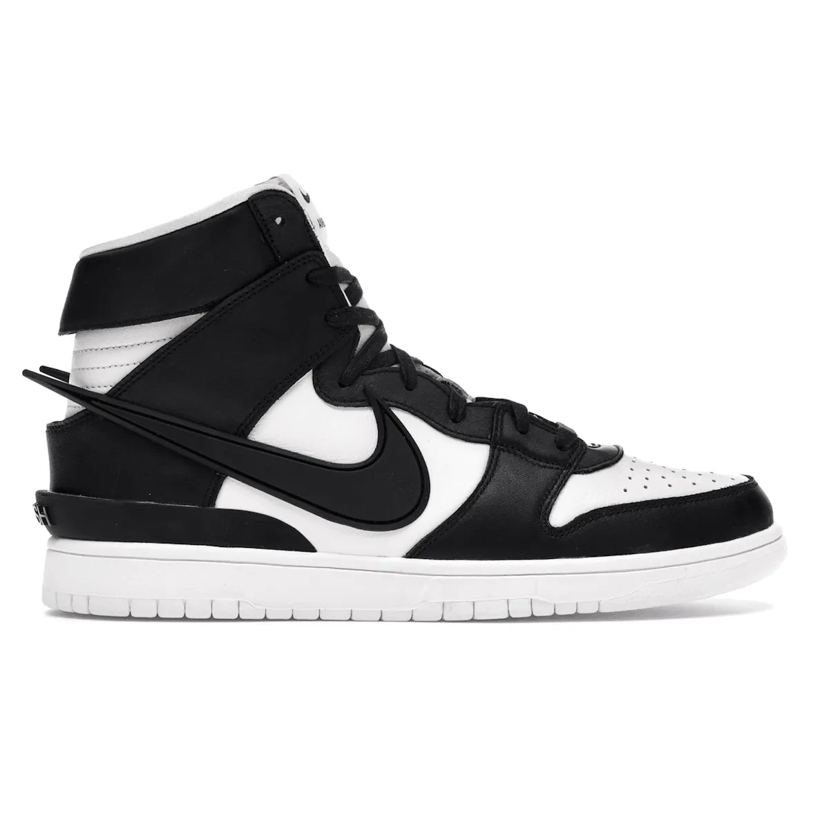 Comfy Glide Nike Dunk High AMBUSH Black White
