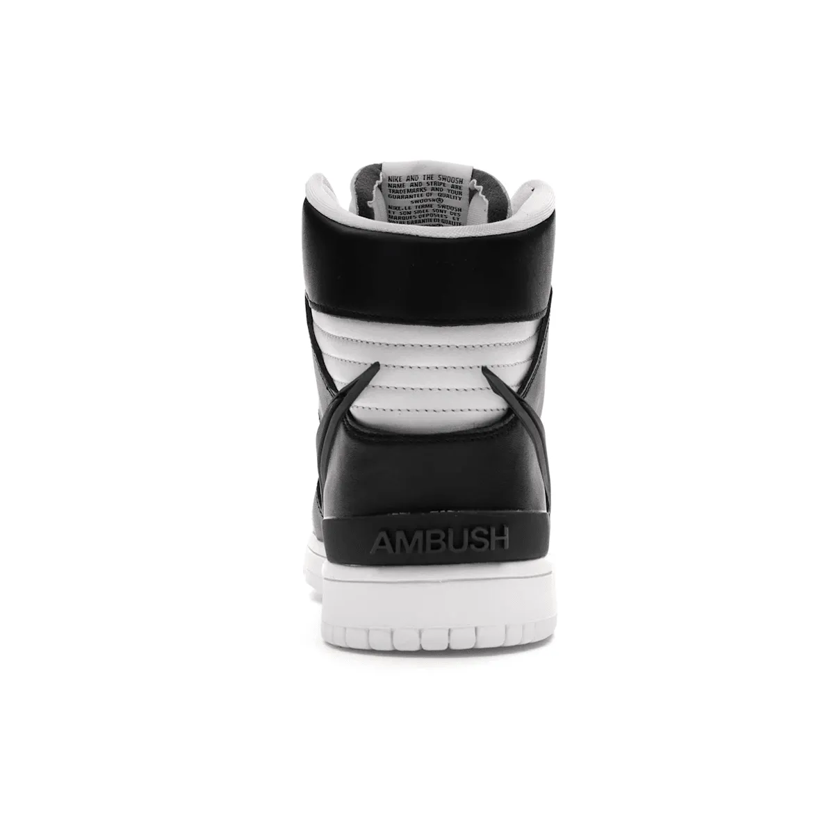 Comfy Glide Nike Dunk High AMBUSH Black White