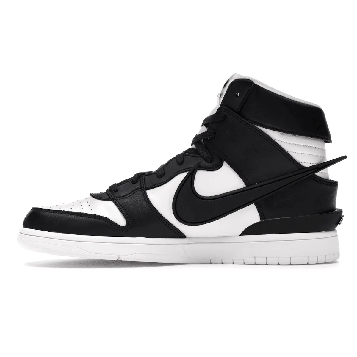 Comfy Glide Nike Dunk High AMBUSH Black White