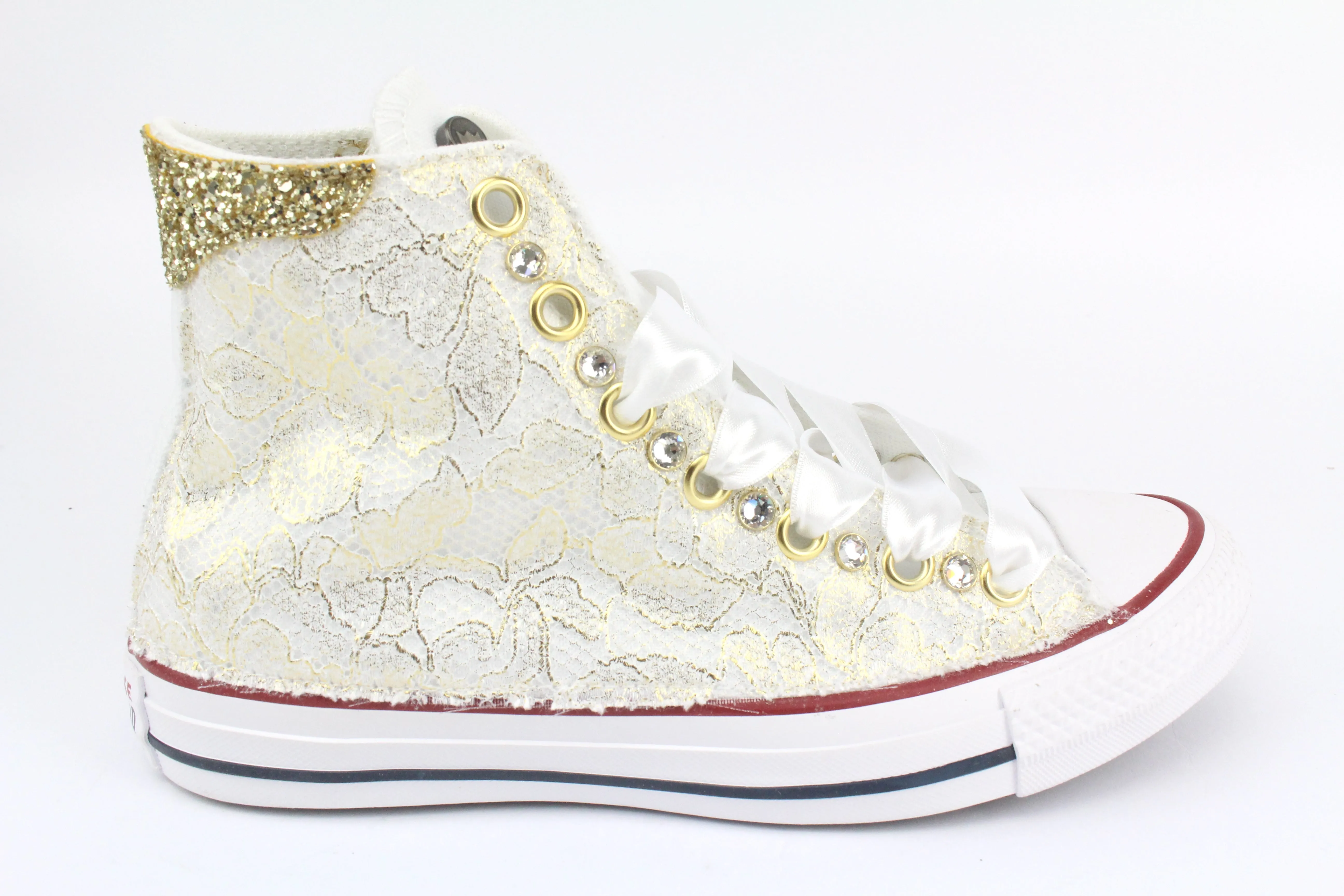Converse All Star Pizzo Oro & Strass Trendy Design