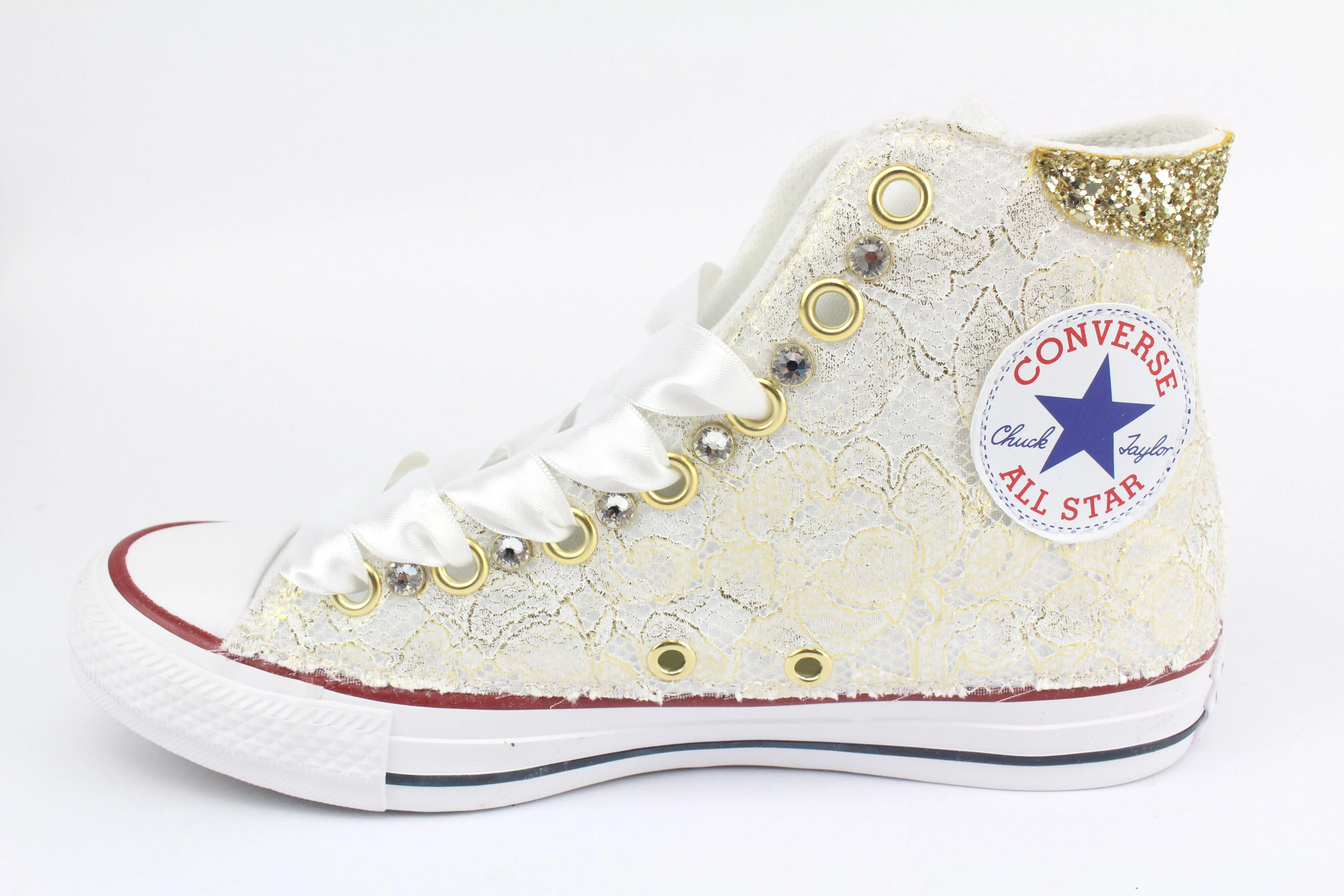 Converse All Star Pizzo Oro & Strass Trendy Design