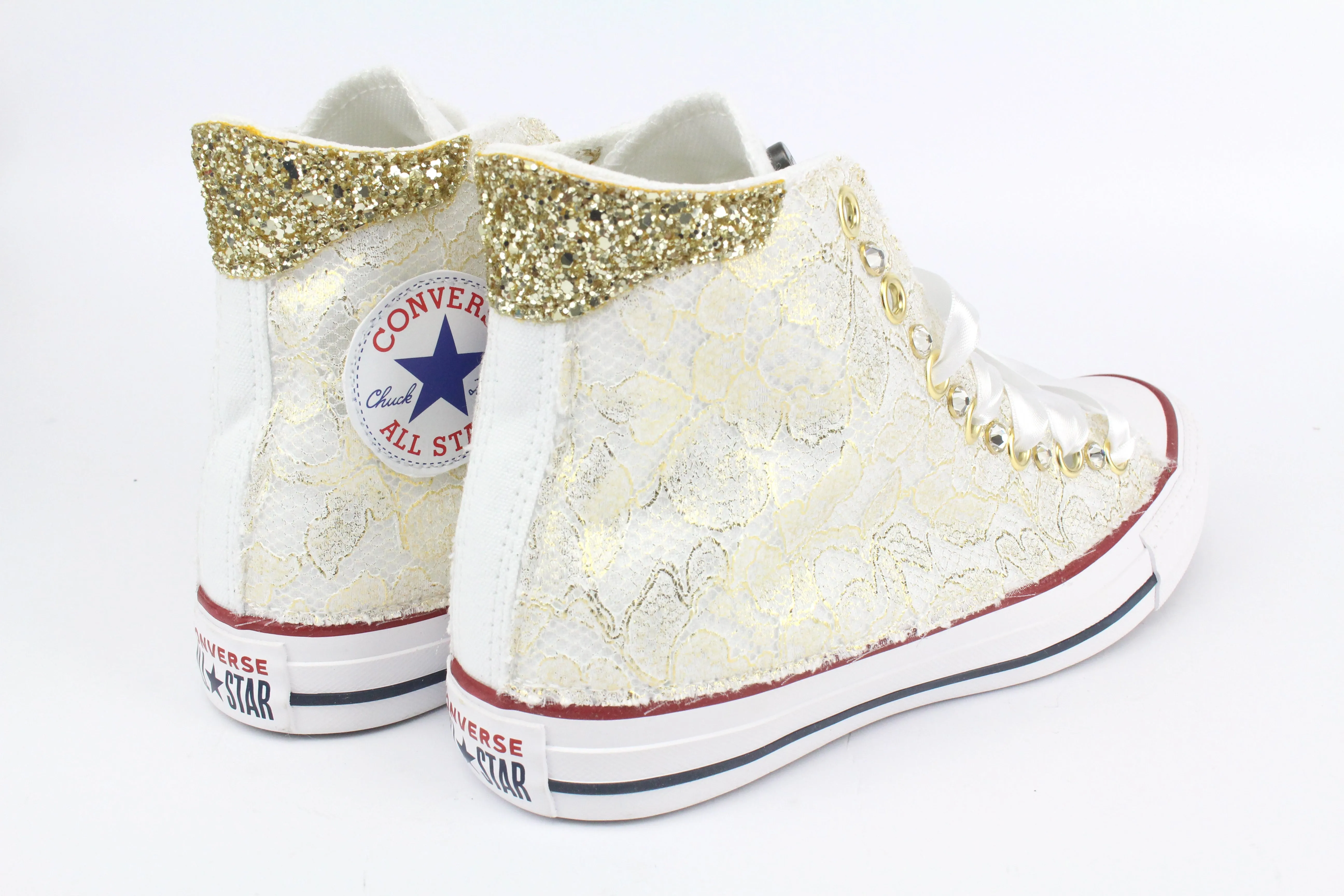 Converse All Star Pizzo Oro & Strass Trendy Design