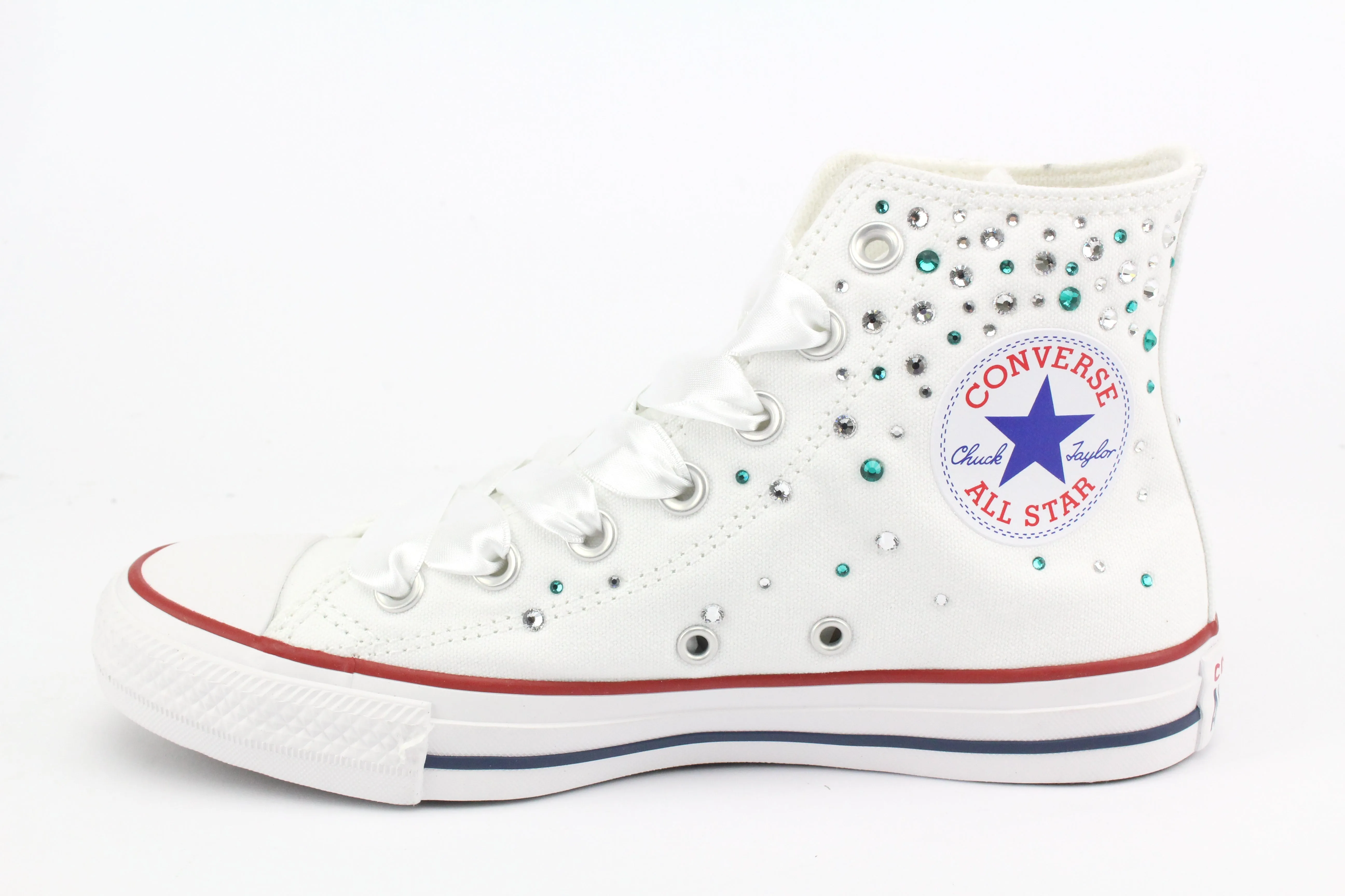 Converse All Star White Strass Termo Cristal Tiffany easy move