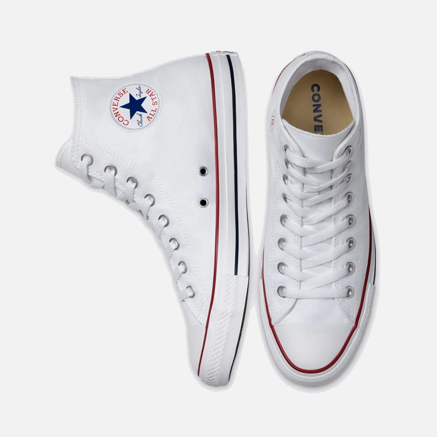 Converse Chuck Taylor All Star Hi Optical White Smooth running rhythm adjustment