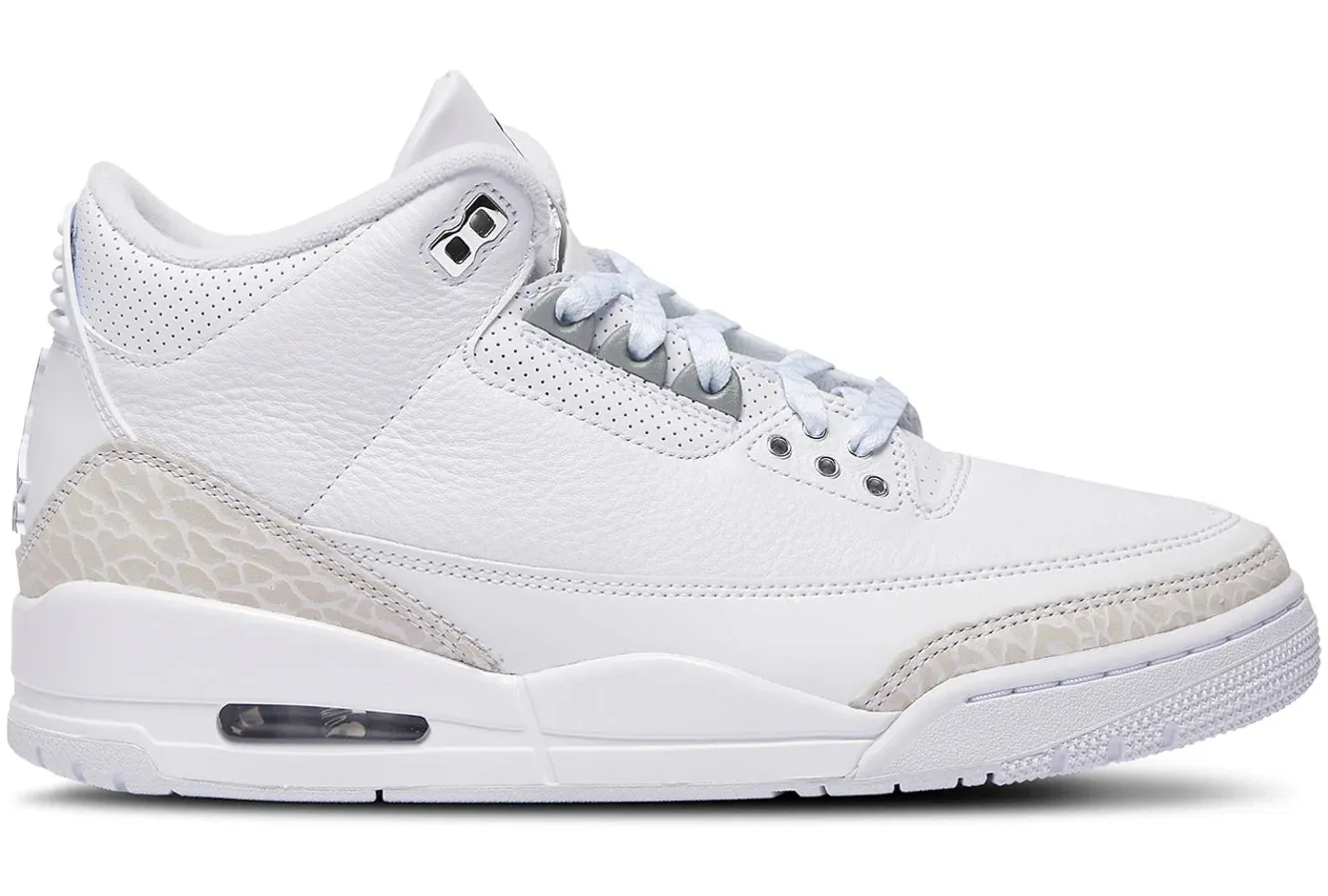 Flexibility Support Air Jordan 3 Retro Pure Money