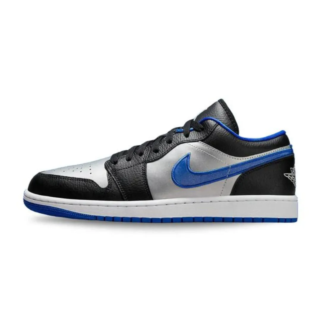 Cozy Air Jordan 1 Low Black Game Royal Metallic