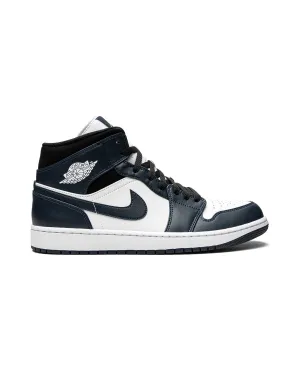 Slip-resistant ease Stretch Fabric Jordan 1 Mid Armory Navy
