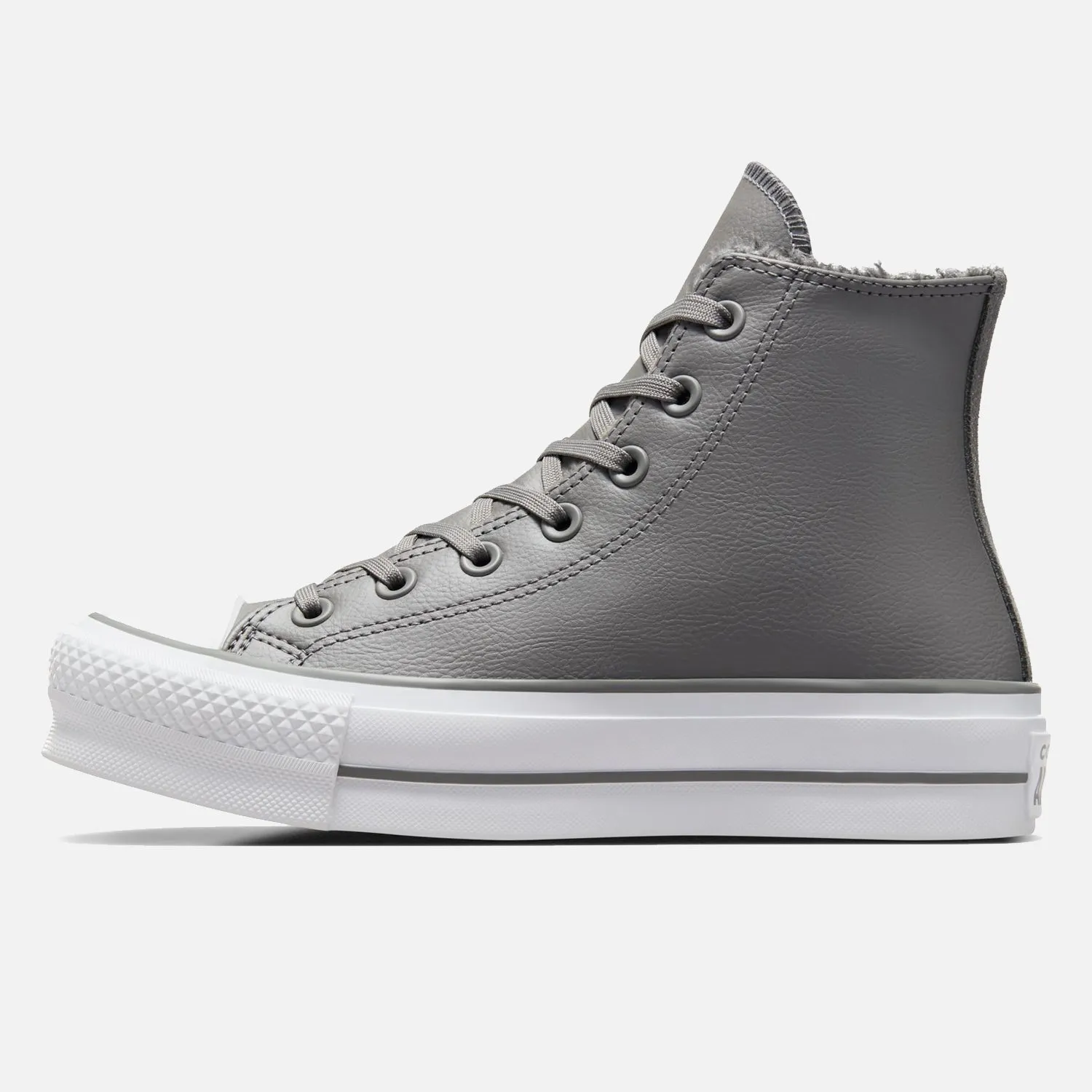 track runner's shoe chance Women's Converse Chuck Taylor Lift Hi Leather Sherpa