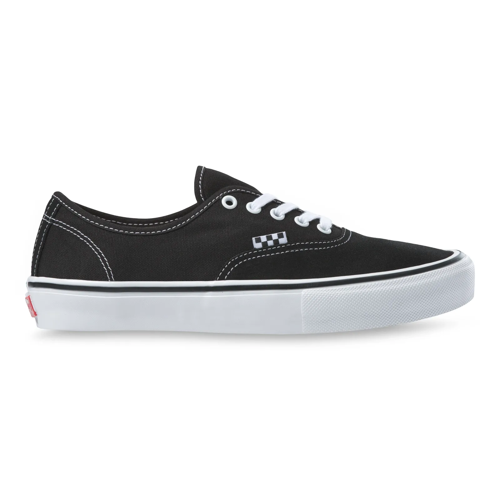 custom-fit Quick Fit Vans Skate Authentic Shoe - Black/White