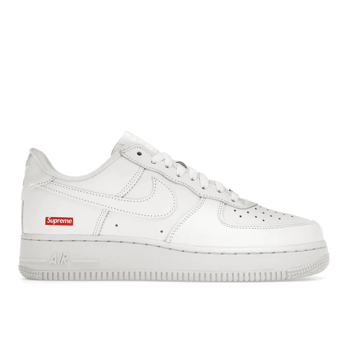 Air Force 1 White Supreme Gym Sole Lace Quick