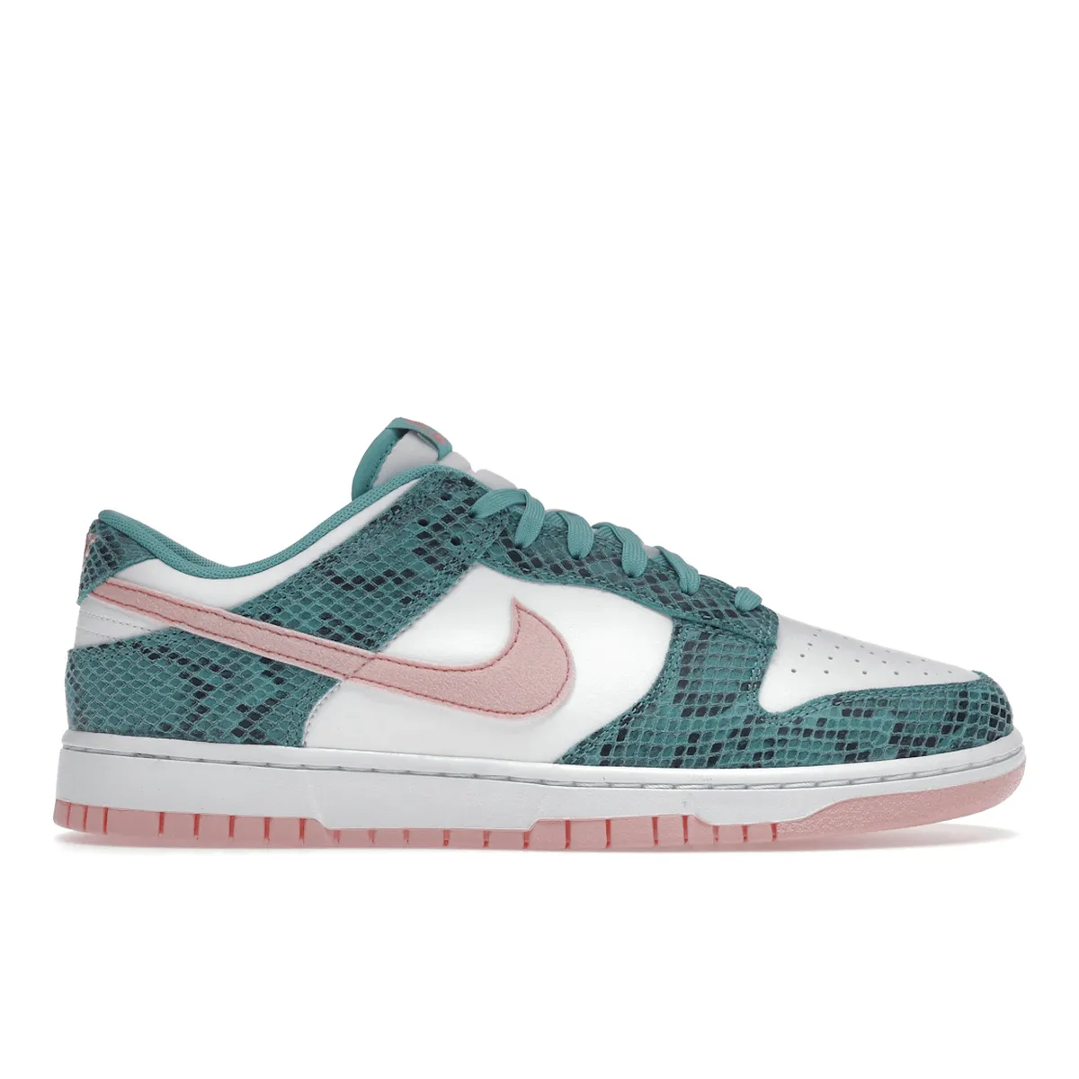 Daily Go Nike Dunk Low Snakeskin Washed Teal Bleached Coral