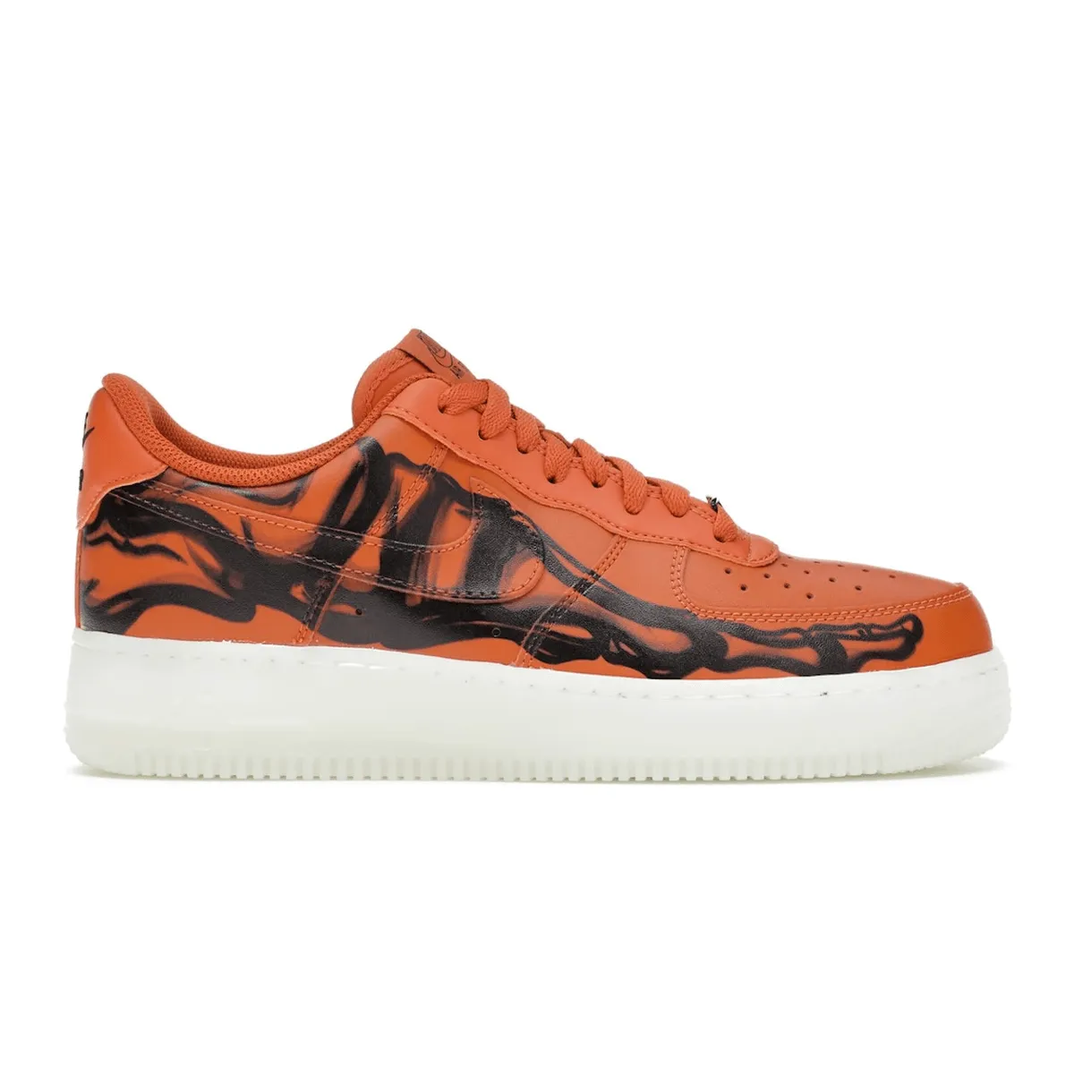 Air Force 1 Orange Skeleton Boho Touch Ribbon Glow