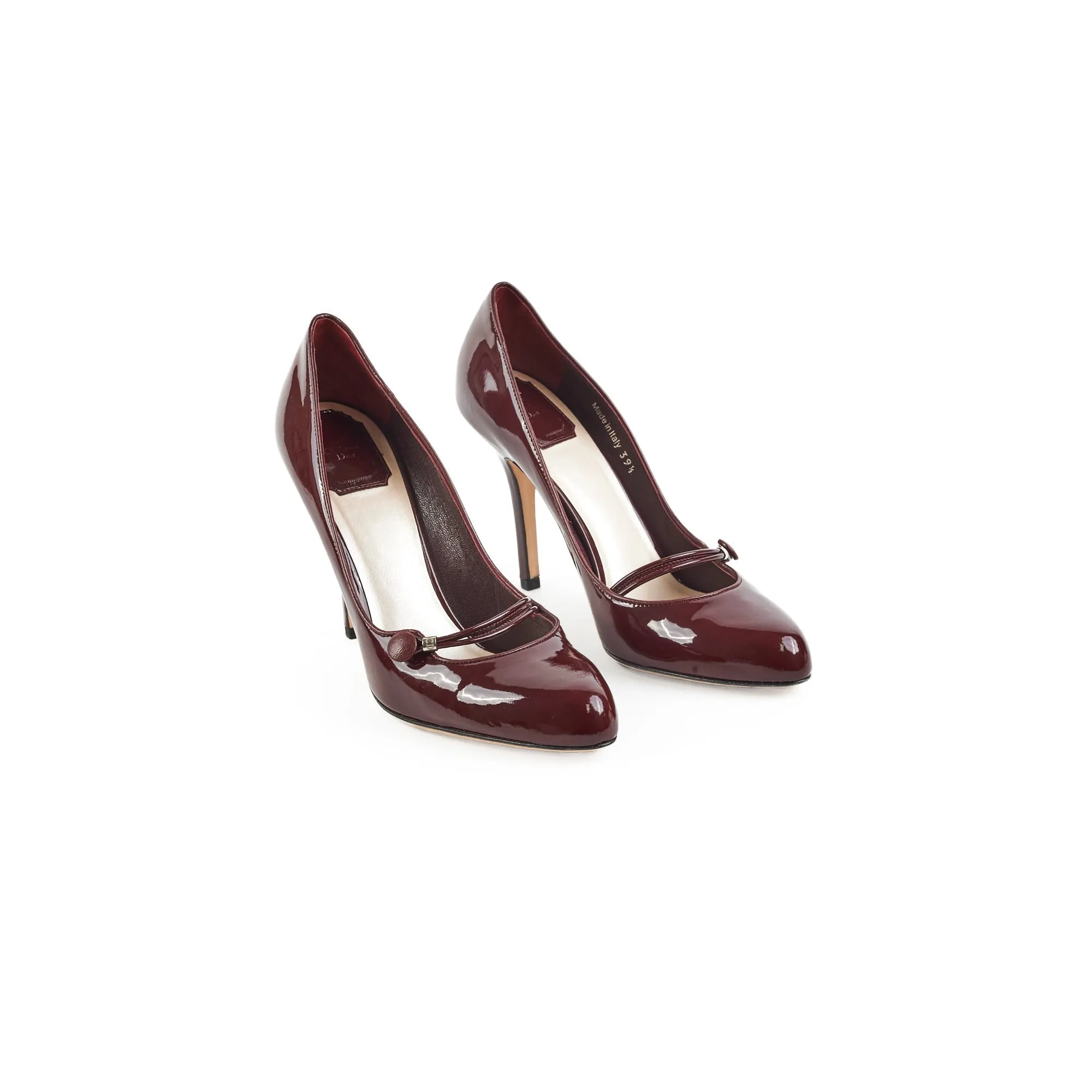 Decorative Heels Christian Dior Burgundy Heels Size 39.5