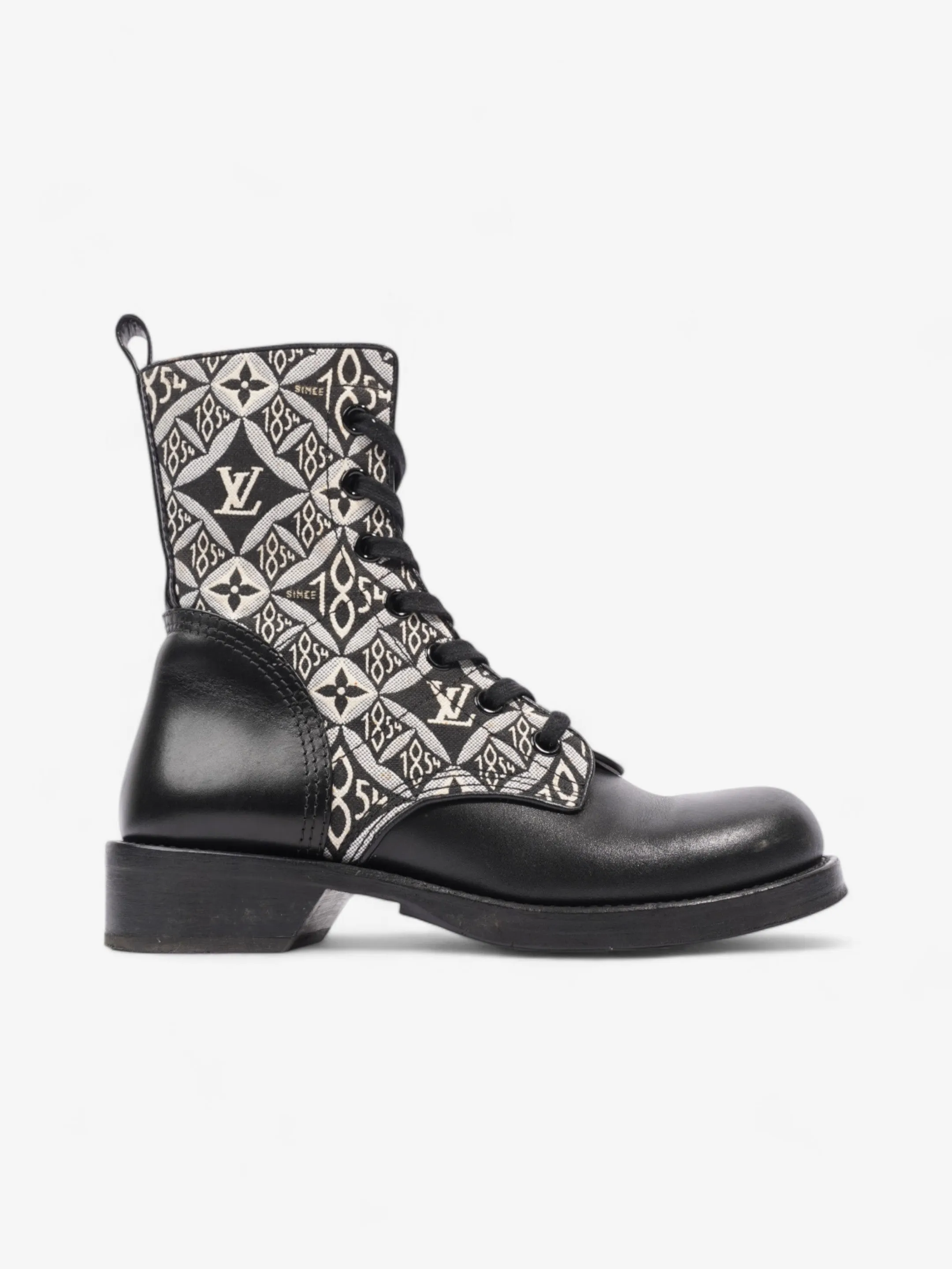Desert Proof Louis Vuitton 1854 Boots Black / White Cotton EU 38 UK 5