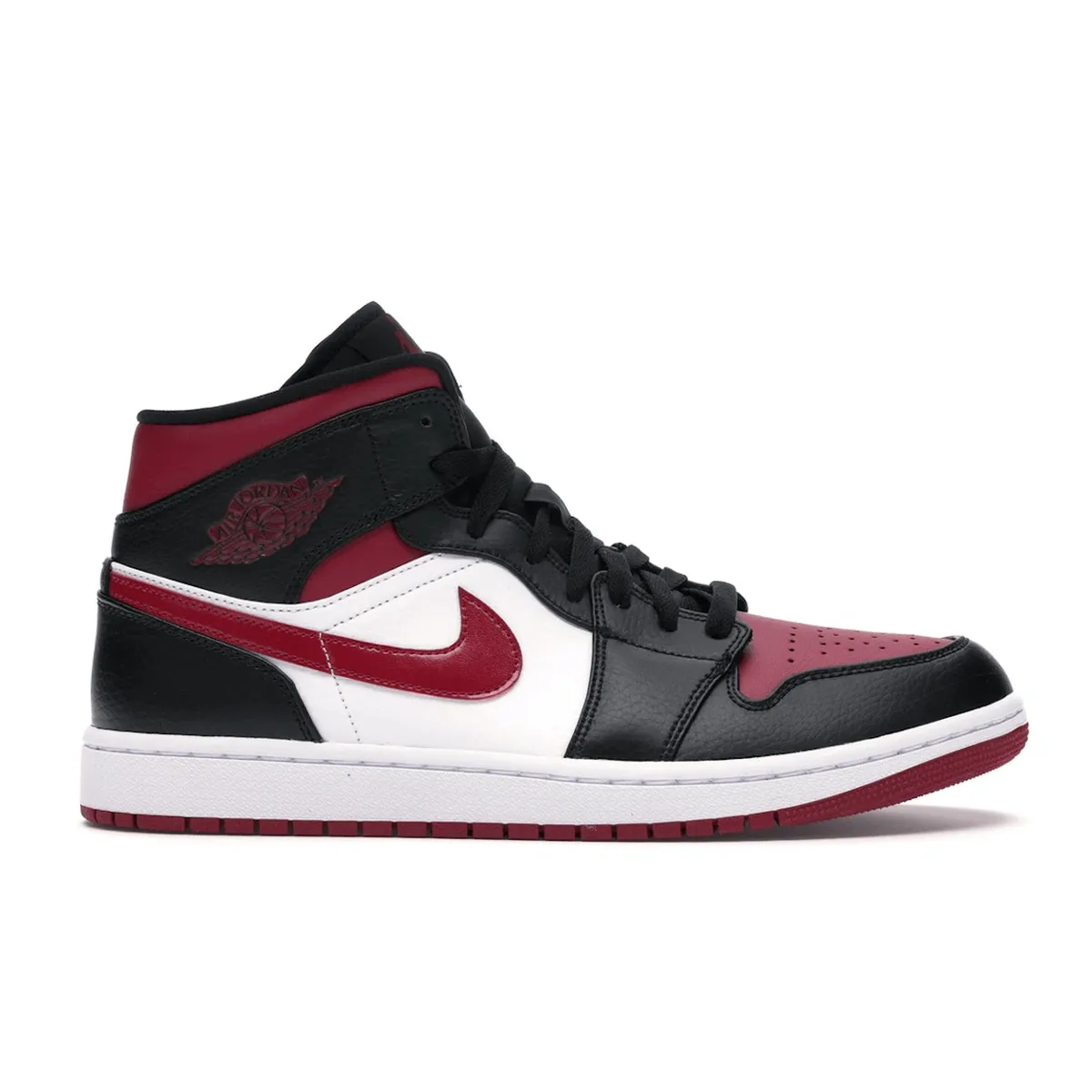 Directional Grip Plate Air Jordan 1 Mid Bred Toe