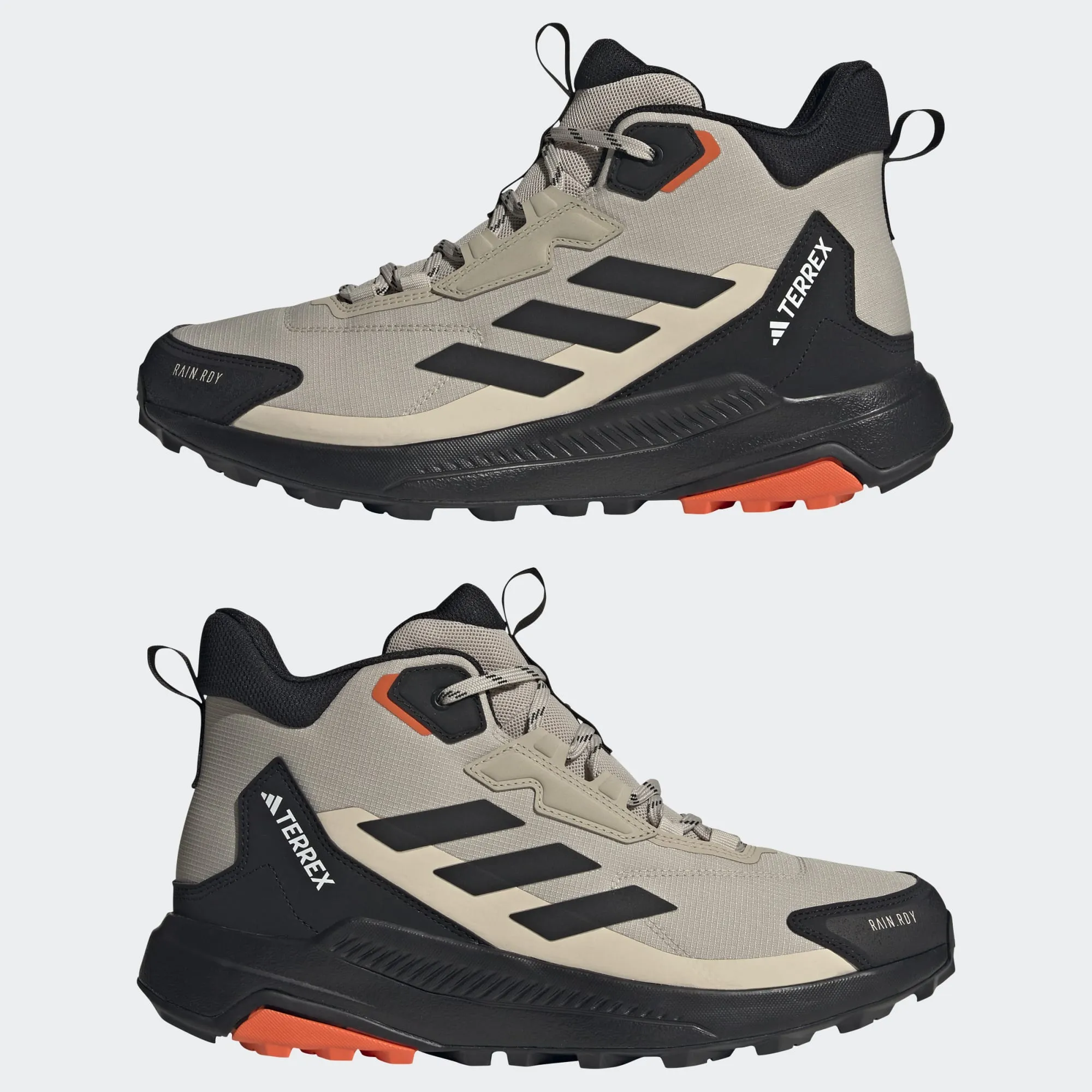 Dress-Core Men's Adidas Terrex Anylander Rain.Rdy Hiking Shoes "Wonder Beige Black"