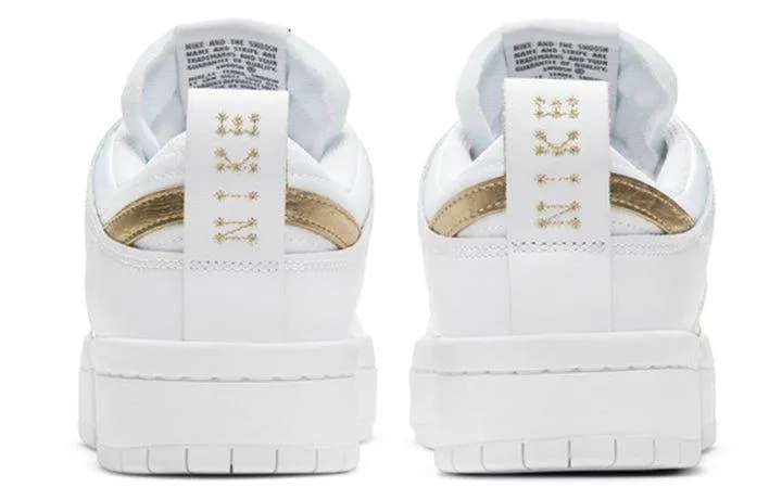 Dunk Low Disrupt White Metallic Gold Everyday Slip-On