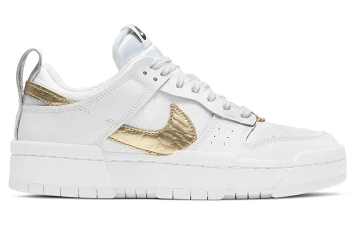 Dunk Low Disrupt White Metallic Gold Everyday Slip-On