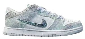 Dunk Low Steam Puppet White Green Bold Pattern