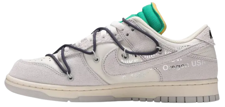 Dunk Low X OW Lot 20 complex design