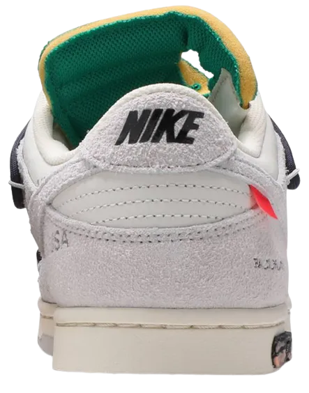 Dunk Low X OW Lot 20 complex design
