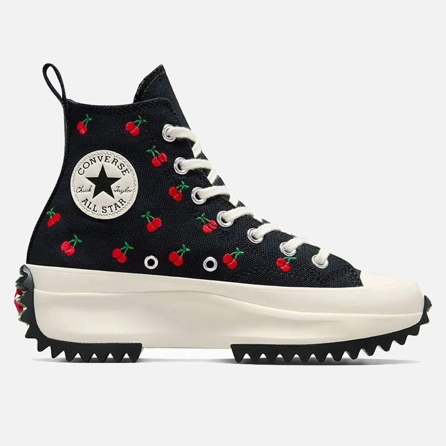 Durable heel counter Converse Run Star Hike Hi Black Cherry