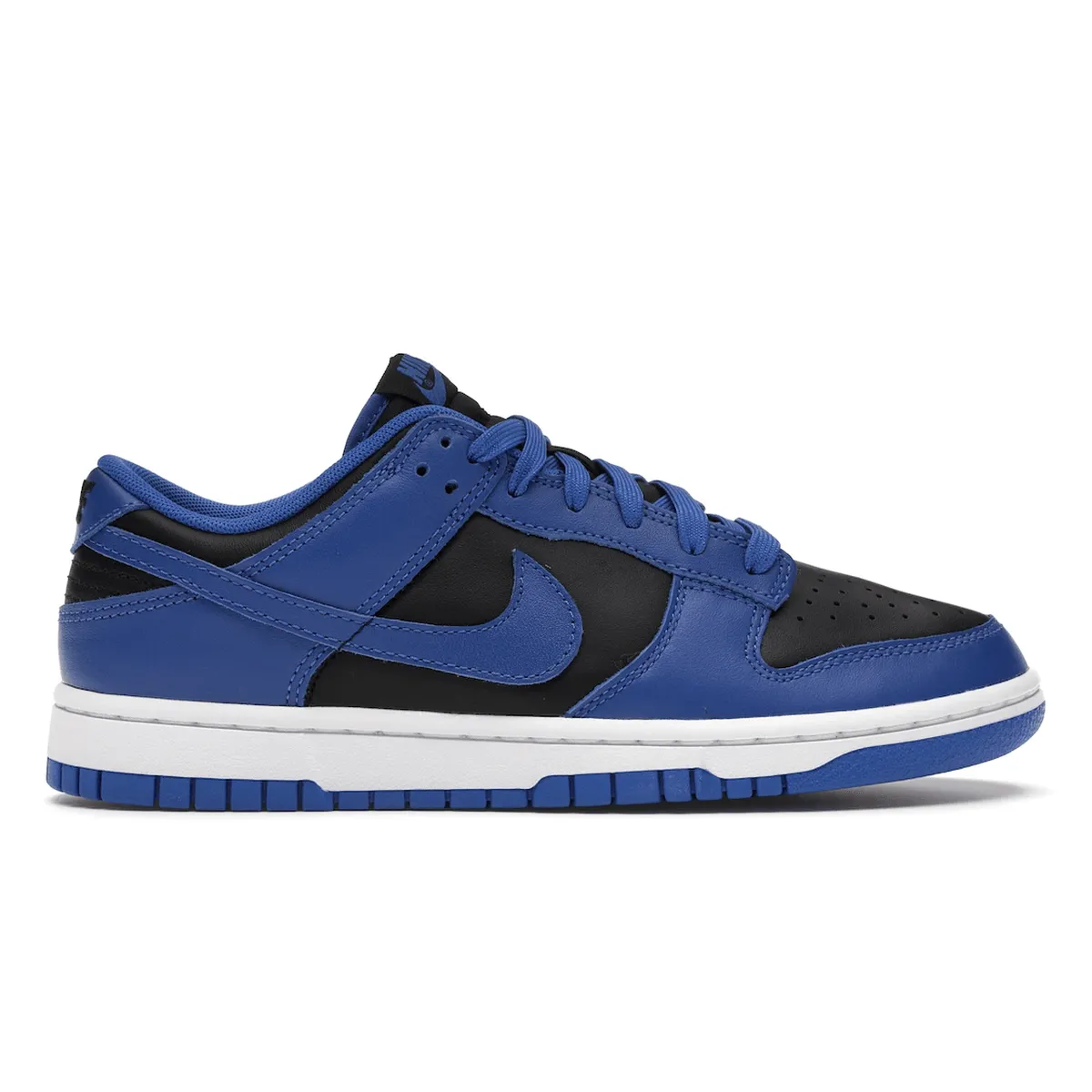 Nike Dunk Low Retro Black Hyper Cobalt Outdoor shoes Breathable Fit