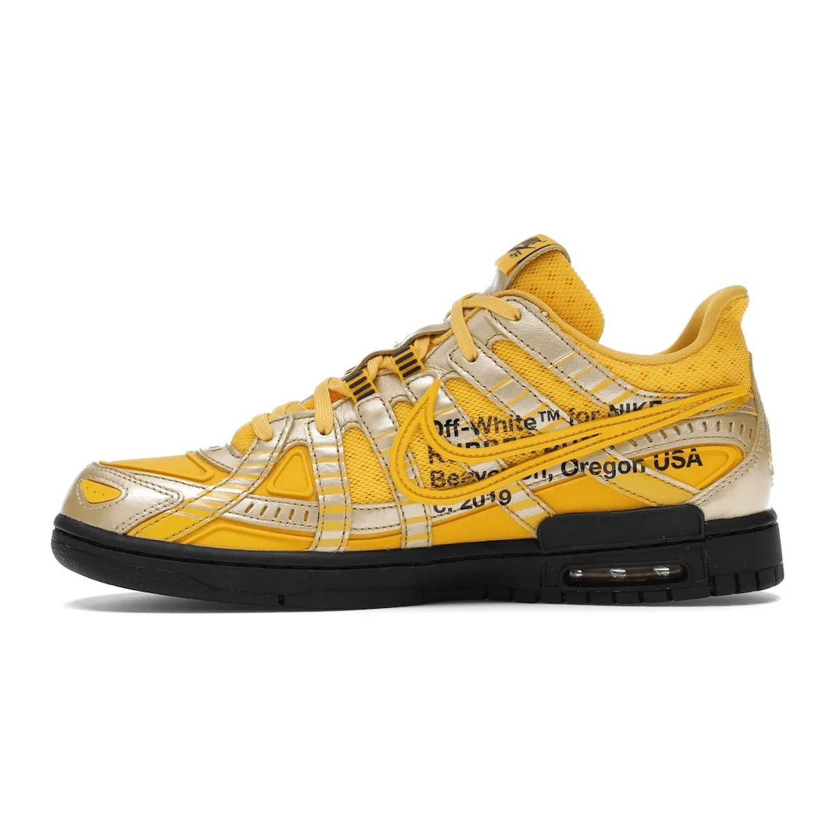 Easy Step Glide-Out Nike Air Rubber Dunk Off-White University Gold
