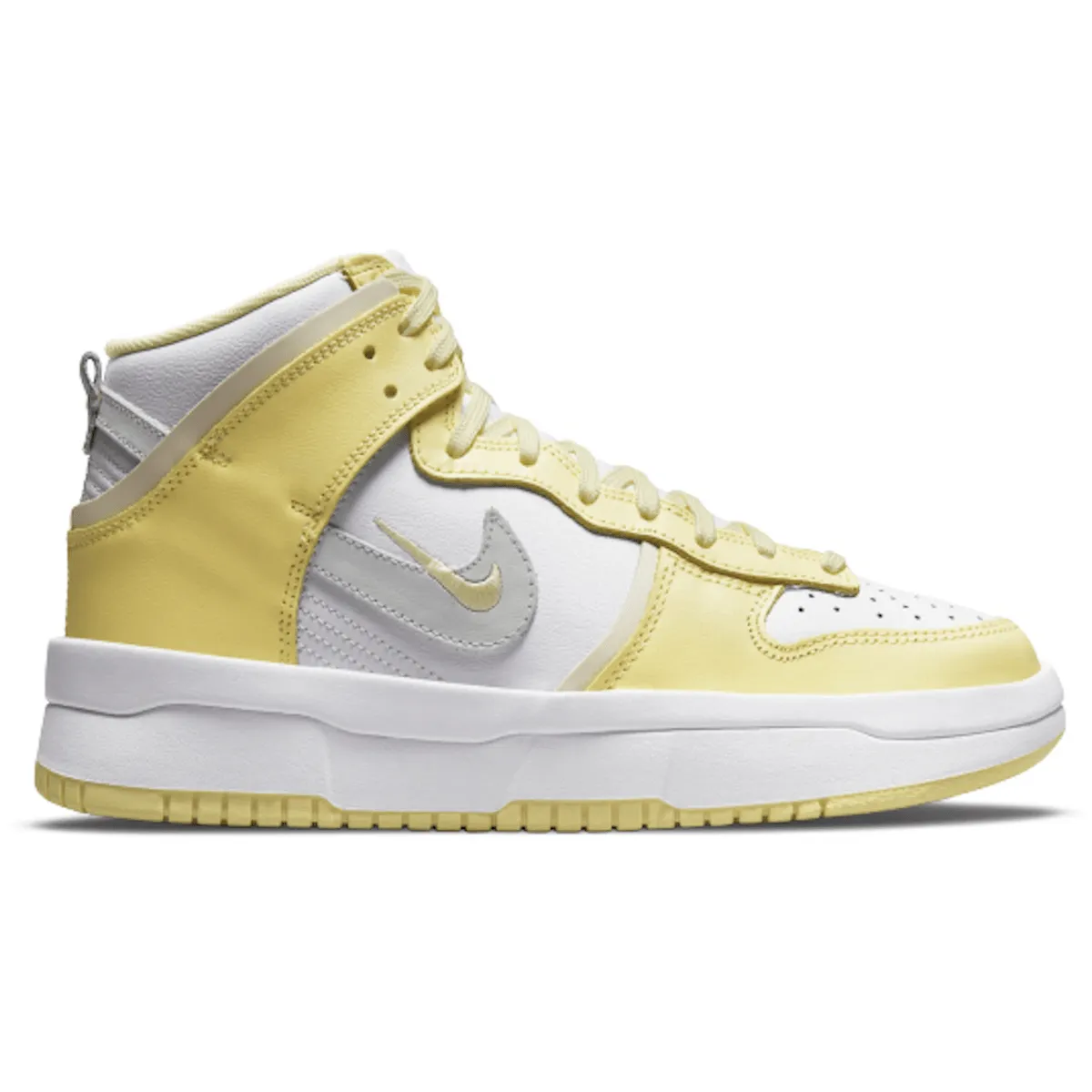 Easy Step-On Move Comfort Nike Dunk High Up Light Lemon Yellow
