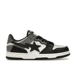 A Bathing Ape Sk8 Sta #5 Black White Grey Dock Easy