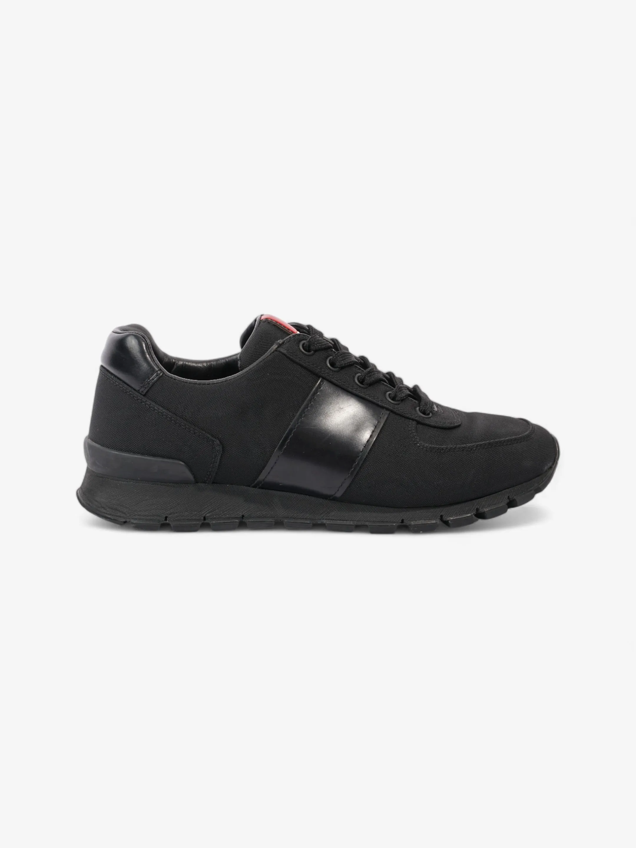 Effort Free Prada Low Top Sneaker Black Canvas EU 38 UK 5