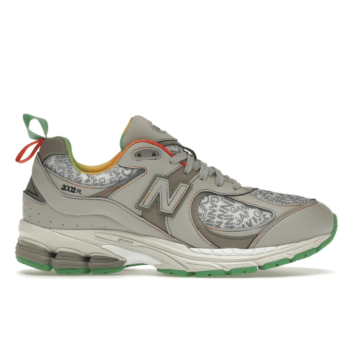New Balance 2002R GANNI Rain Cloud running with a mid - top design natural leather shoe quality