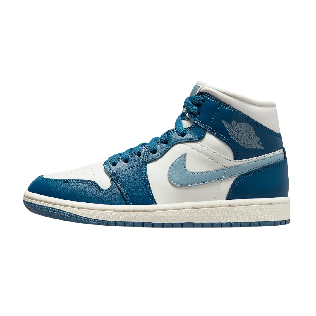 Air Jordan 1 Mid Sky J Ozone Blue (W) Lightweight Cushioning Travel Comfort