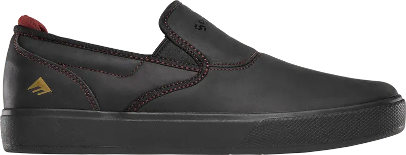 Emerica Wino G6 Slip-On Shoe - Black/Red (Dakota Servold) Flexible Fit