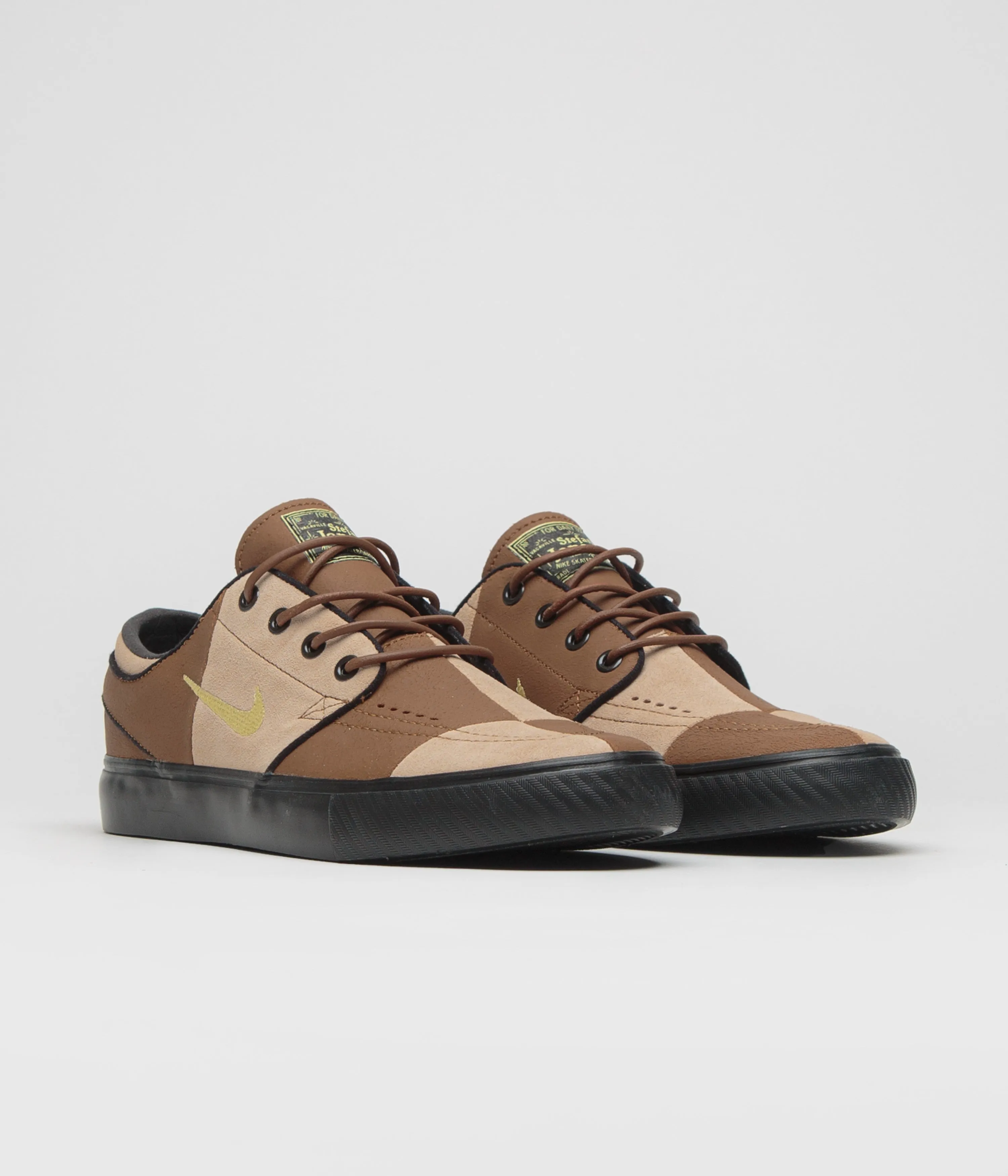 Endurance - friendly Nike SB Janoski OG  Premium  Shoes - Light British Tan / Saturn Gold - Hemp - Black