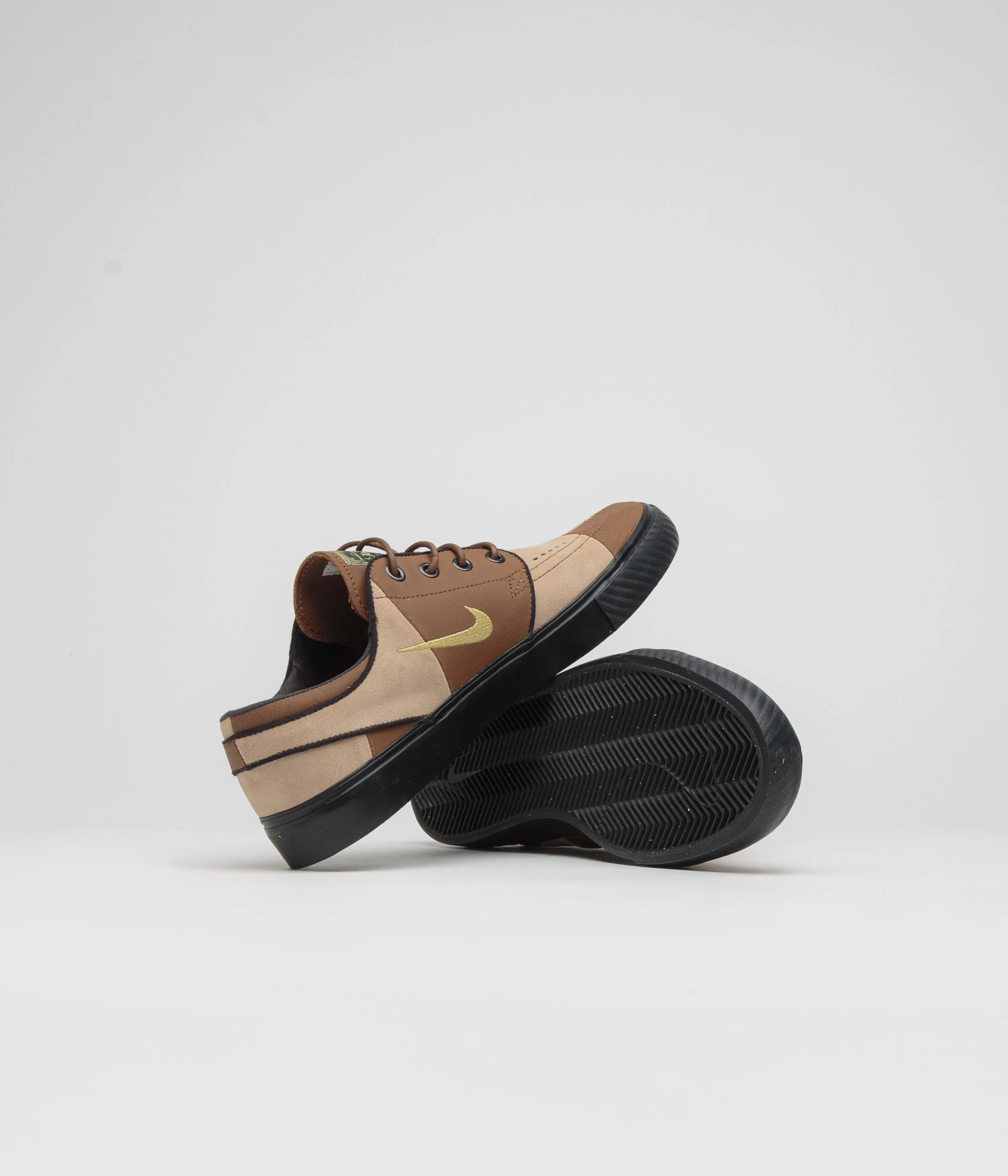 Endurance - friendly Nike SB Janoski OG  Premium  Shoes - Light British Tan / Saturn Gold - Hemp - Black