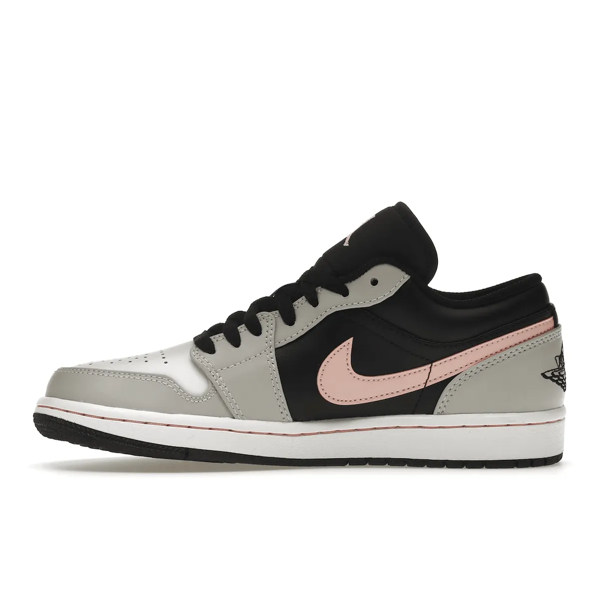 Enhanced Fit Air Jordan 1 Low Black Grey Pink