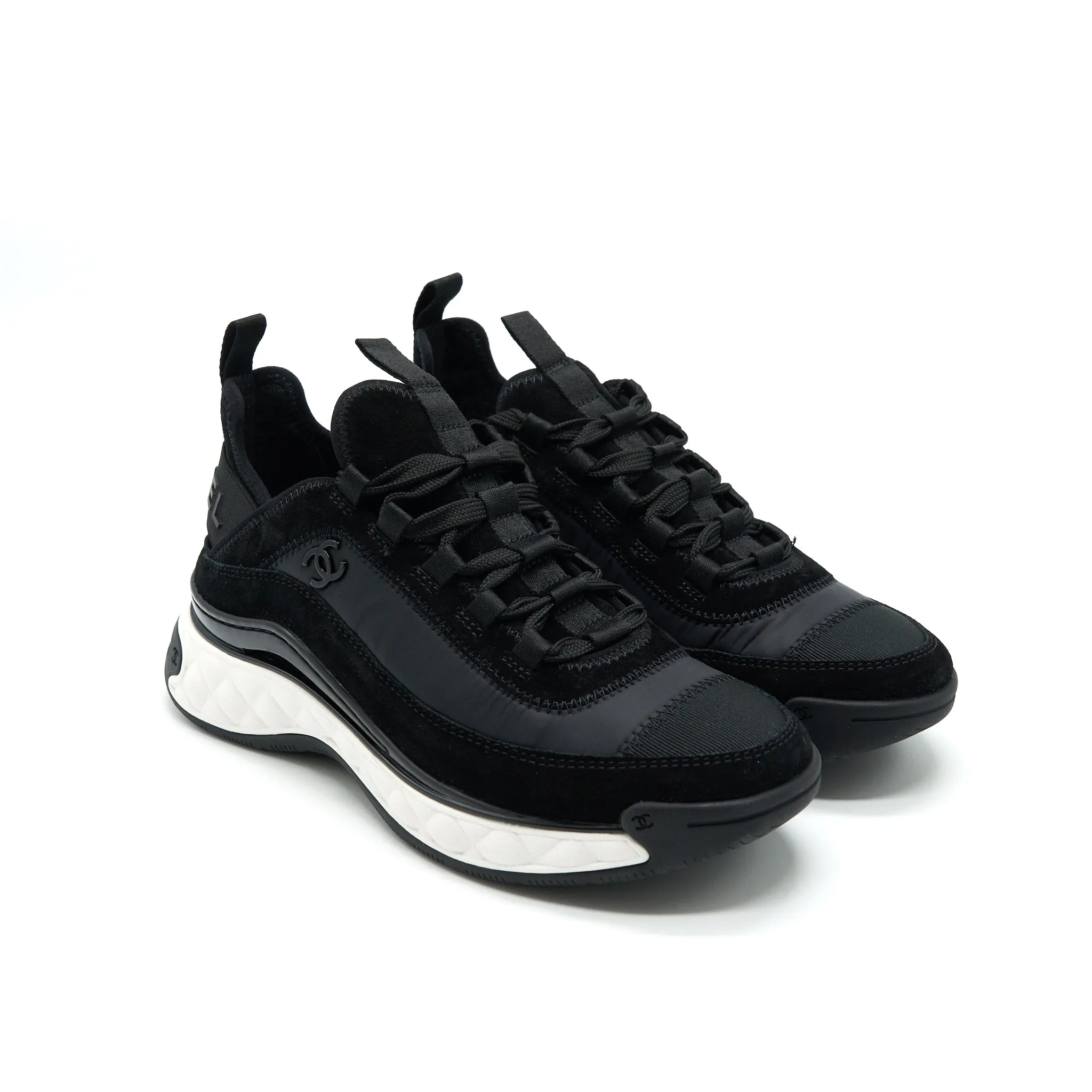 Enhanced grip Chanel 20K Black Sneakers Size 37