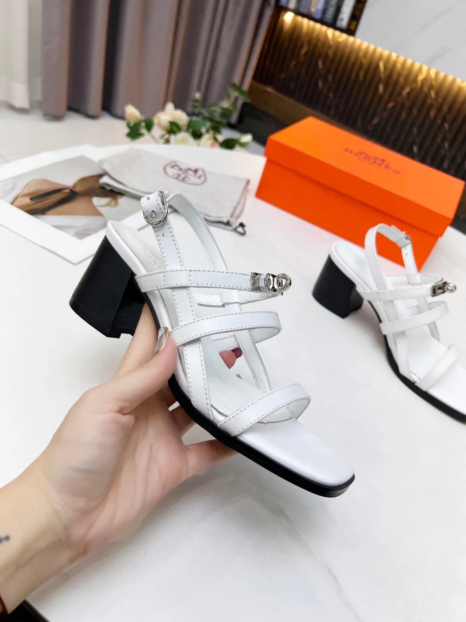 Eva Midsole New Hermes HIGH HEELS 033