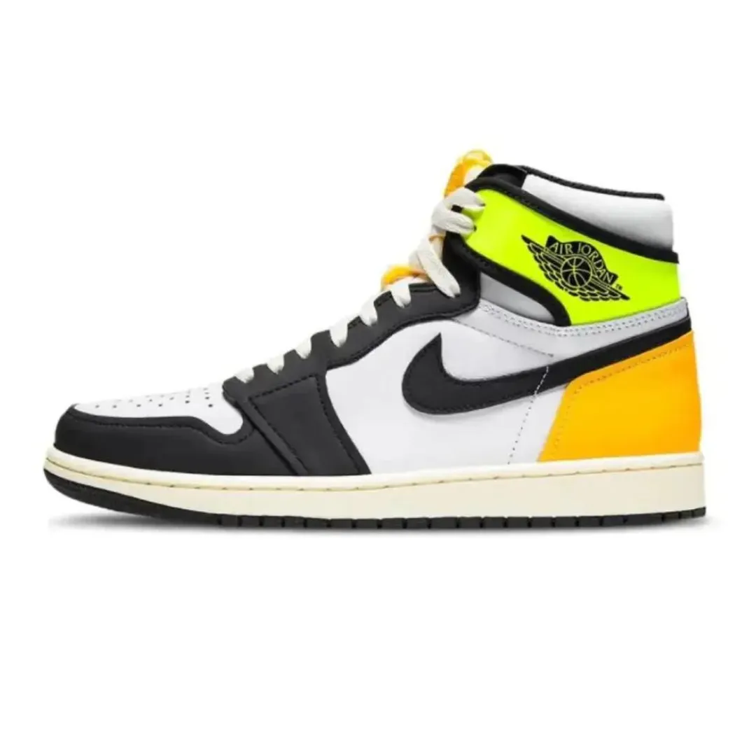 Reinforced Stitching Street Fashion Air Jordan 1 Retro High OG 'Volt Gold'