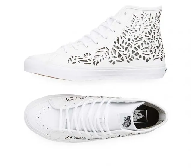 Exclusive VANS | SK8-HI DECON (CUTOUT)| LEAVES/WHITE
