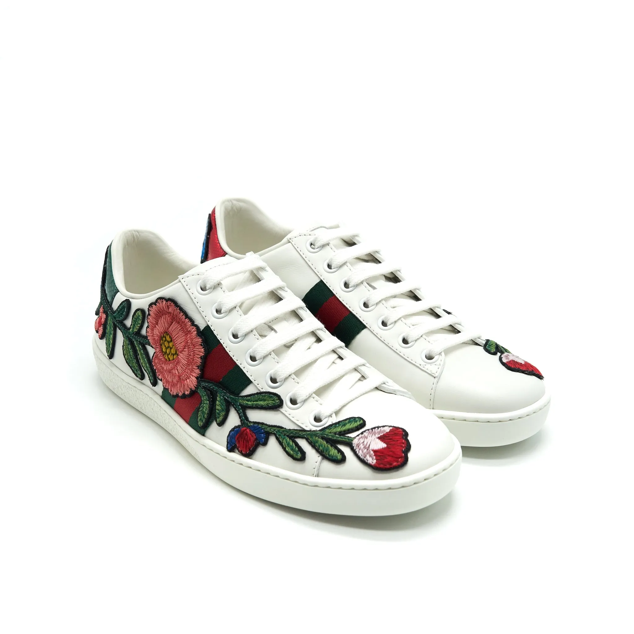 Fashionable Gucci Flowers Sneakers Size 36